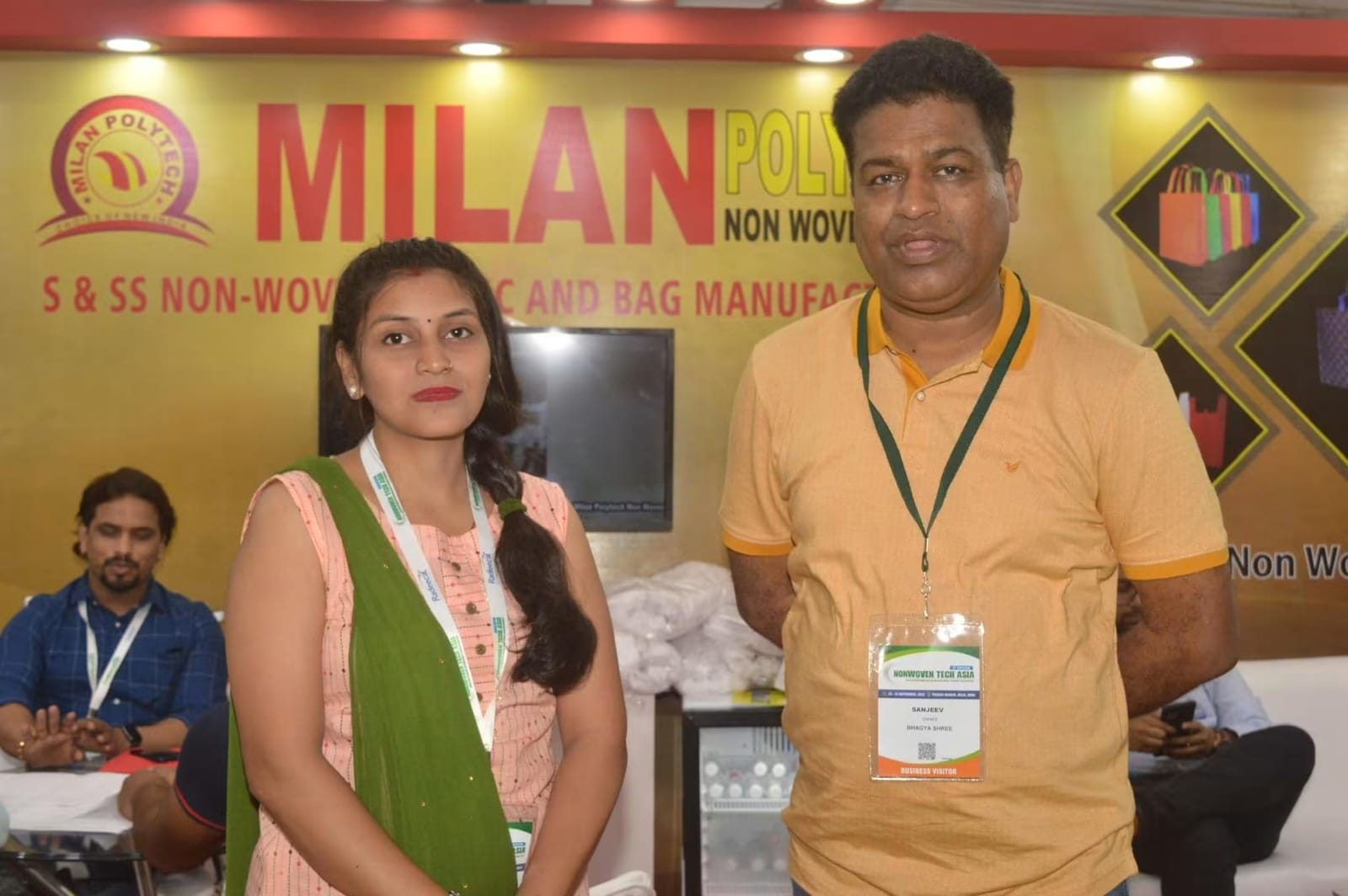 Customer meeting at an exhibition